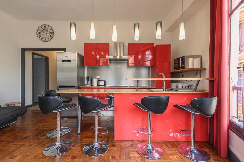 Appt 3 Chambes Au Coeur De Nice-5 Mns Plages Appartement Nice